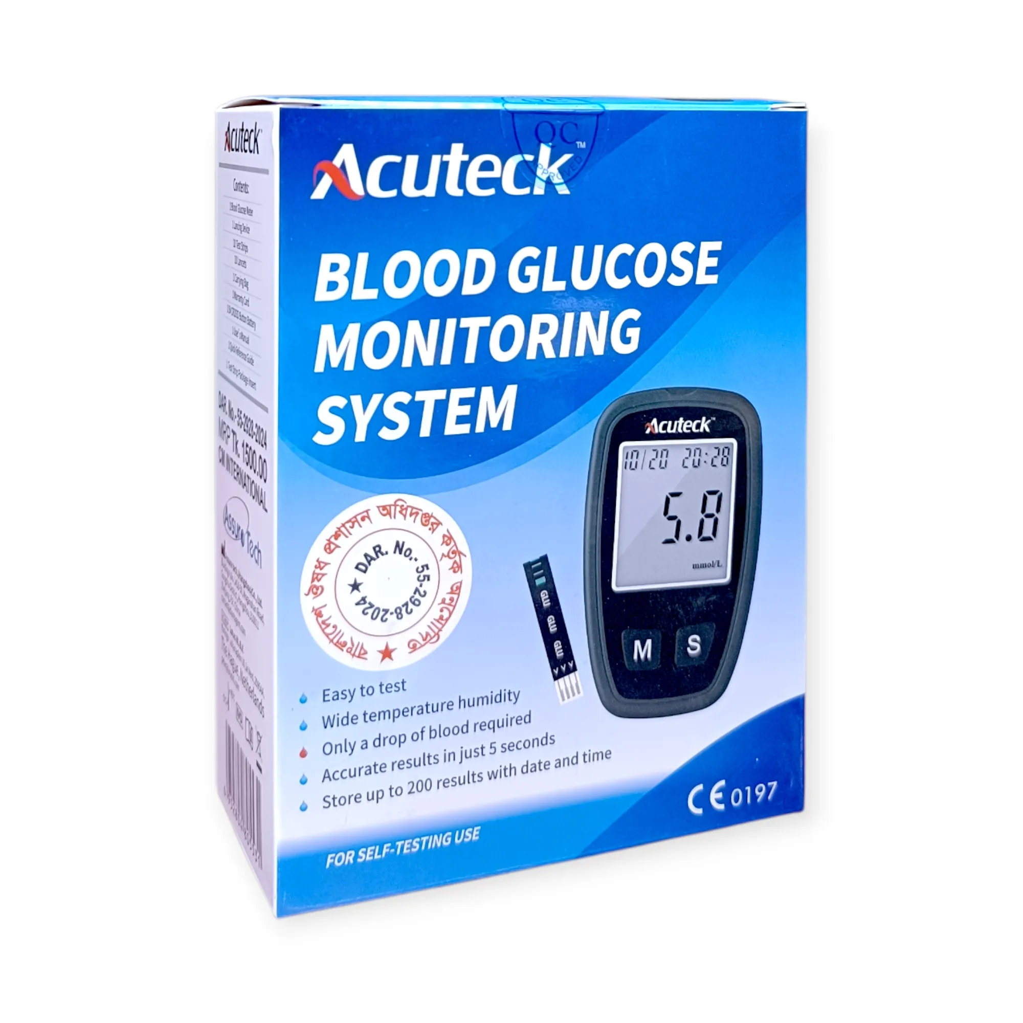 Acuteck Blood Glucose Monitoring System