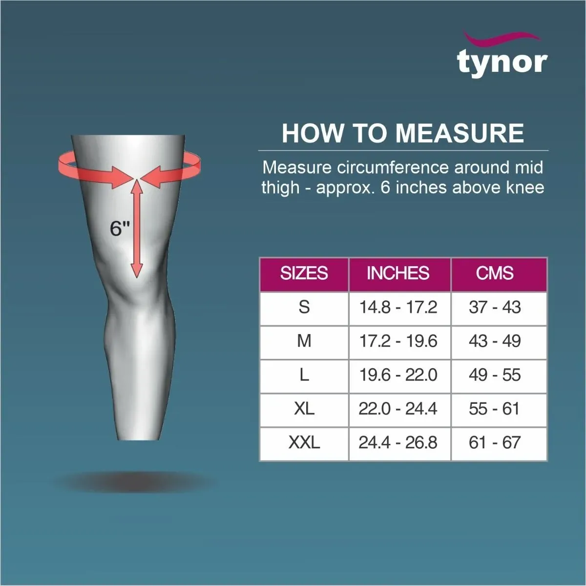 Tynor Knee Support J 09 Neoprene