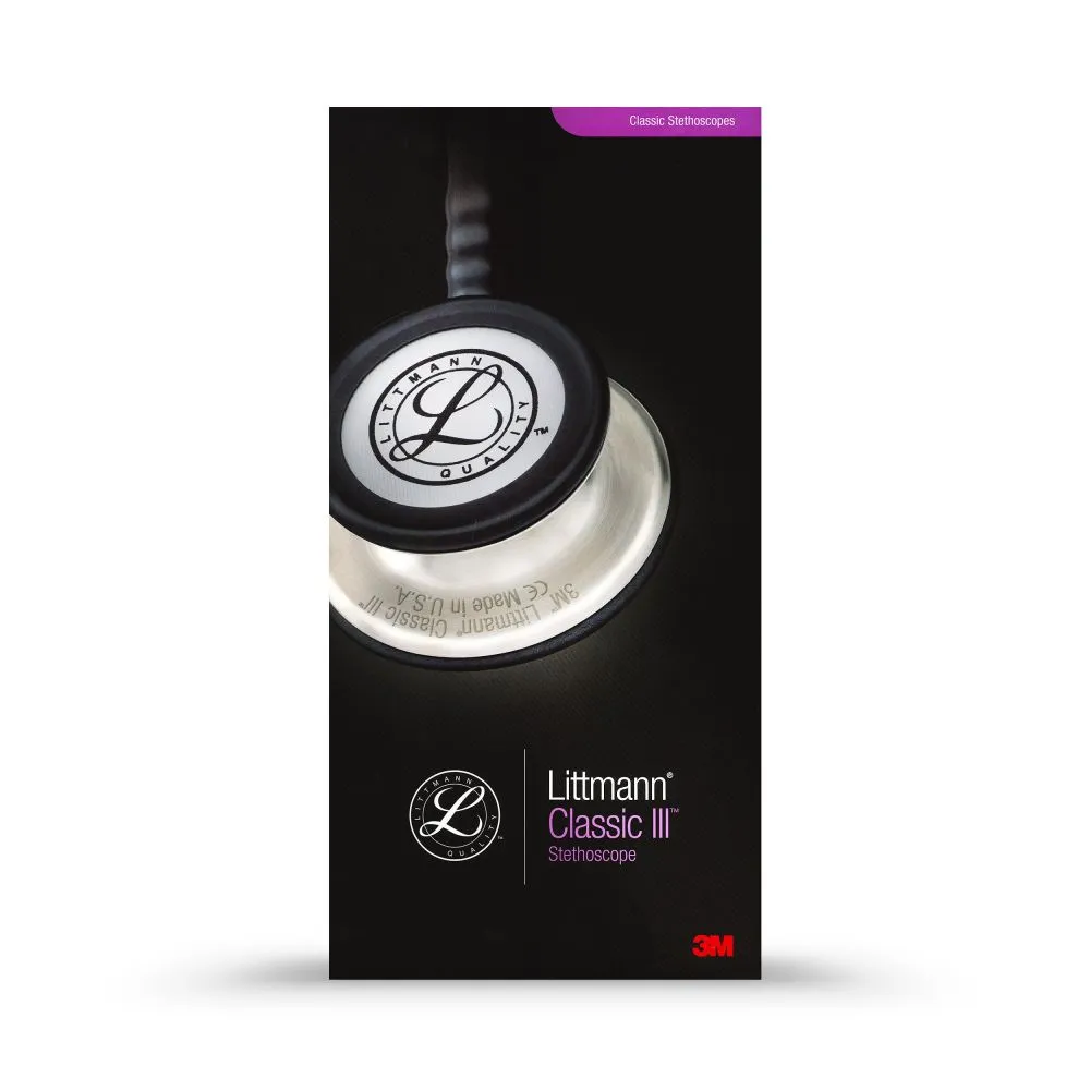 3M Littmann Classic III Stethoscope - Black Edition